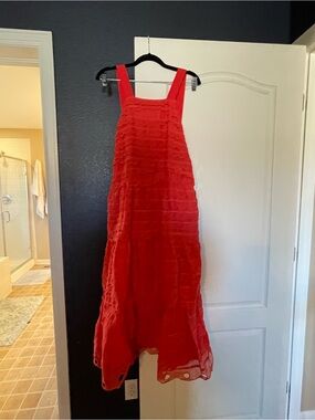 Maeve Red Midi Dress
